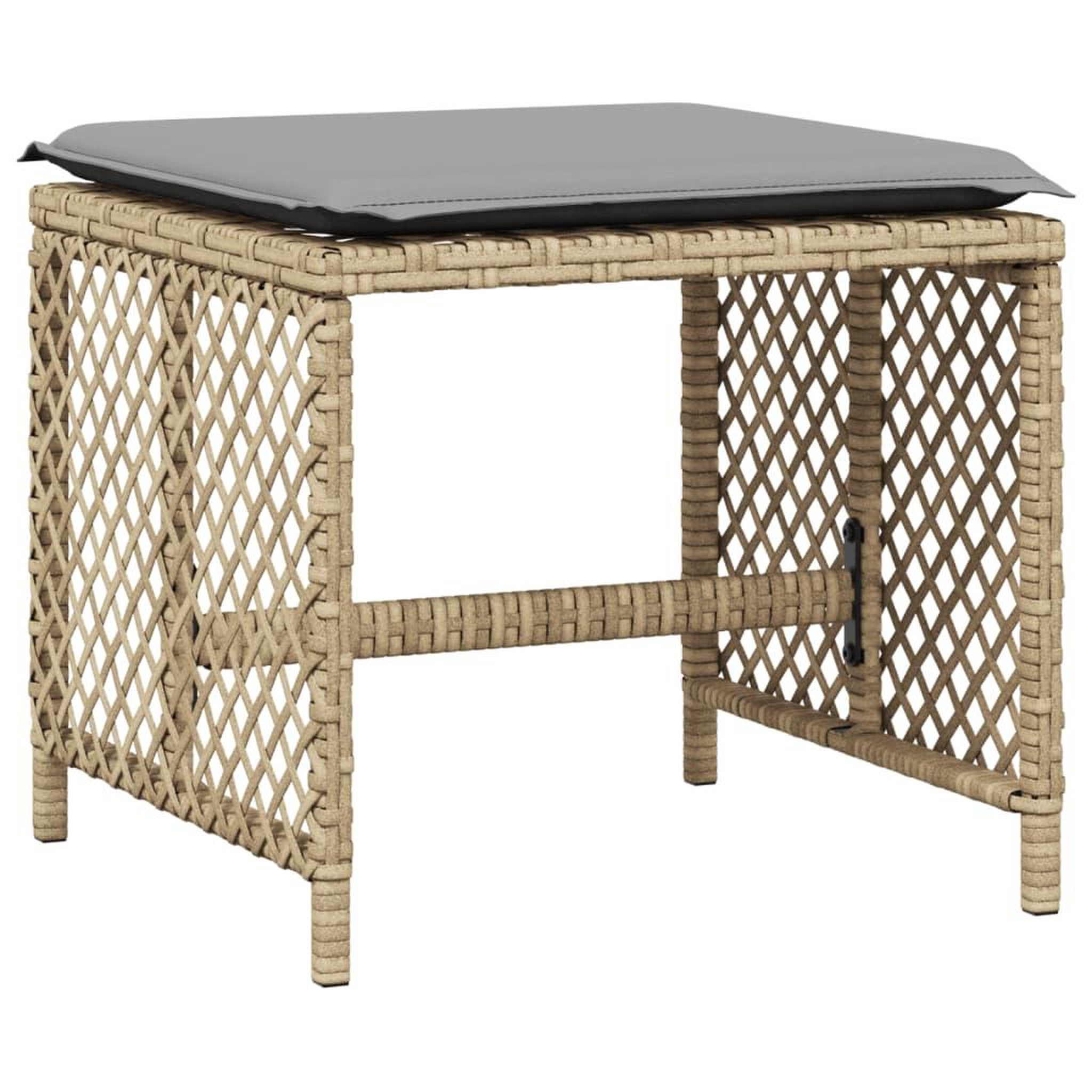 Voir la diapositive 5 : VIDAXL Ensemble a manger de jardin et coussins 9 pcs beige Poly rotin