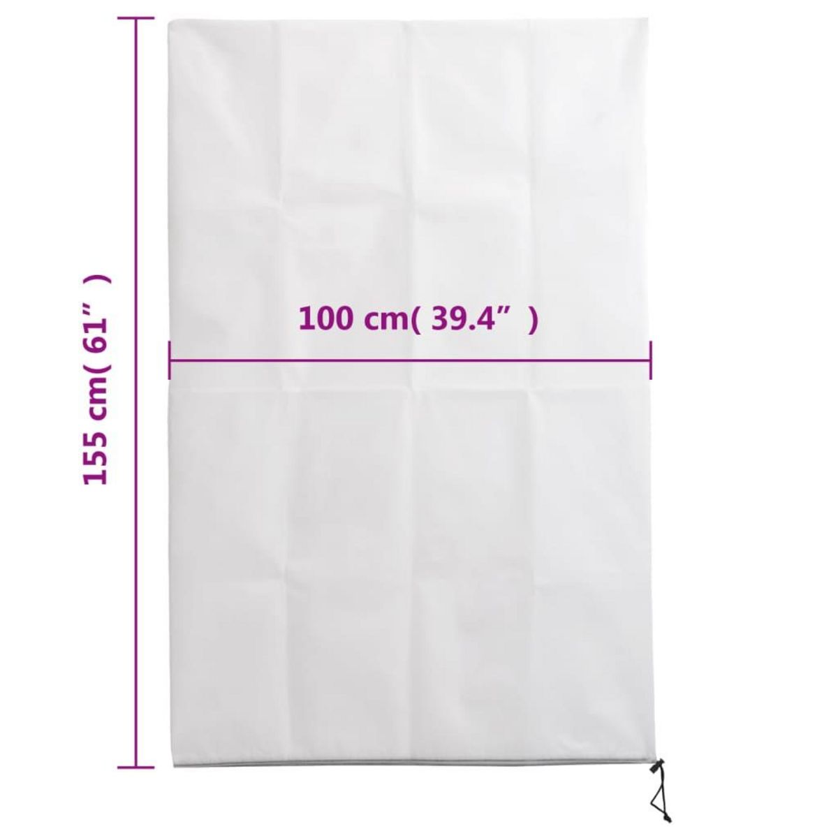 VIDAXL Housses de protection pour plantes avec fermeture eclair 4 pcs