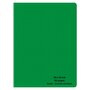 POUCE Cahier piqué polypro 24x32cm 96 pages grands carreaux Seyes vert