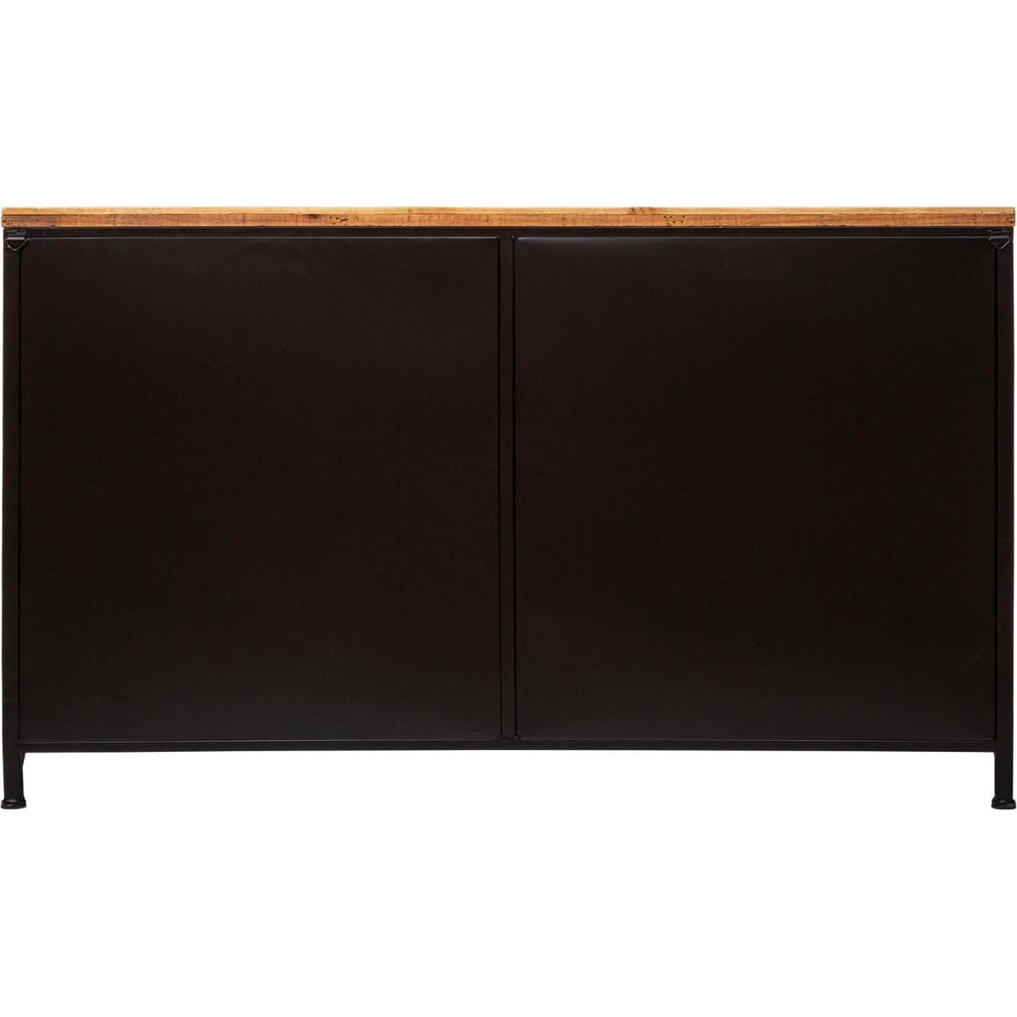 Voir la diapositive 4 : ATMOSPHERA Buffet 2 portes & 2 niveaux  cierna  140cm noir