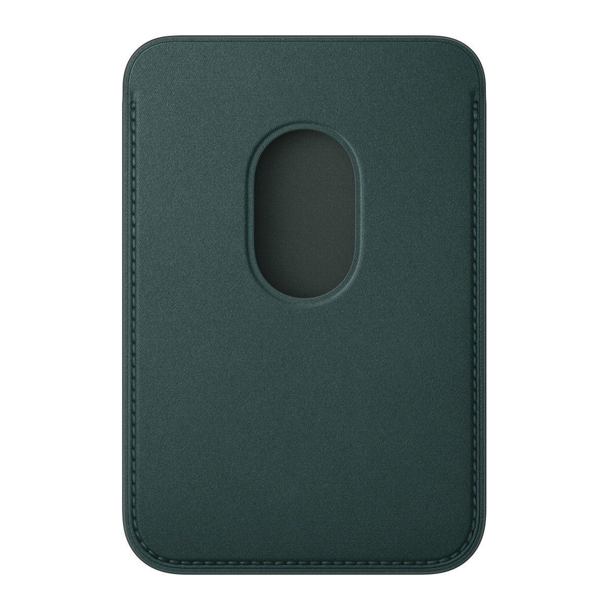 Voir la diapositive 2 : APPLE Porte-cartes en tissage fin vert