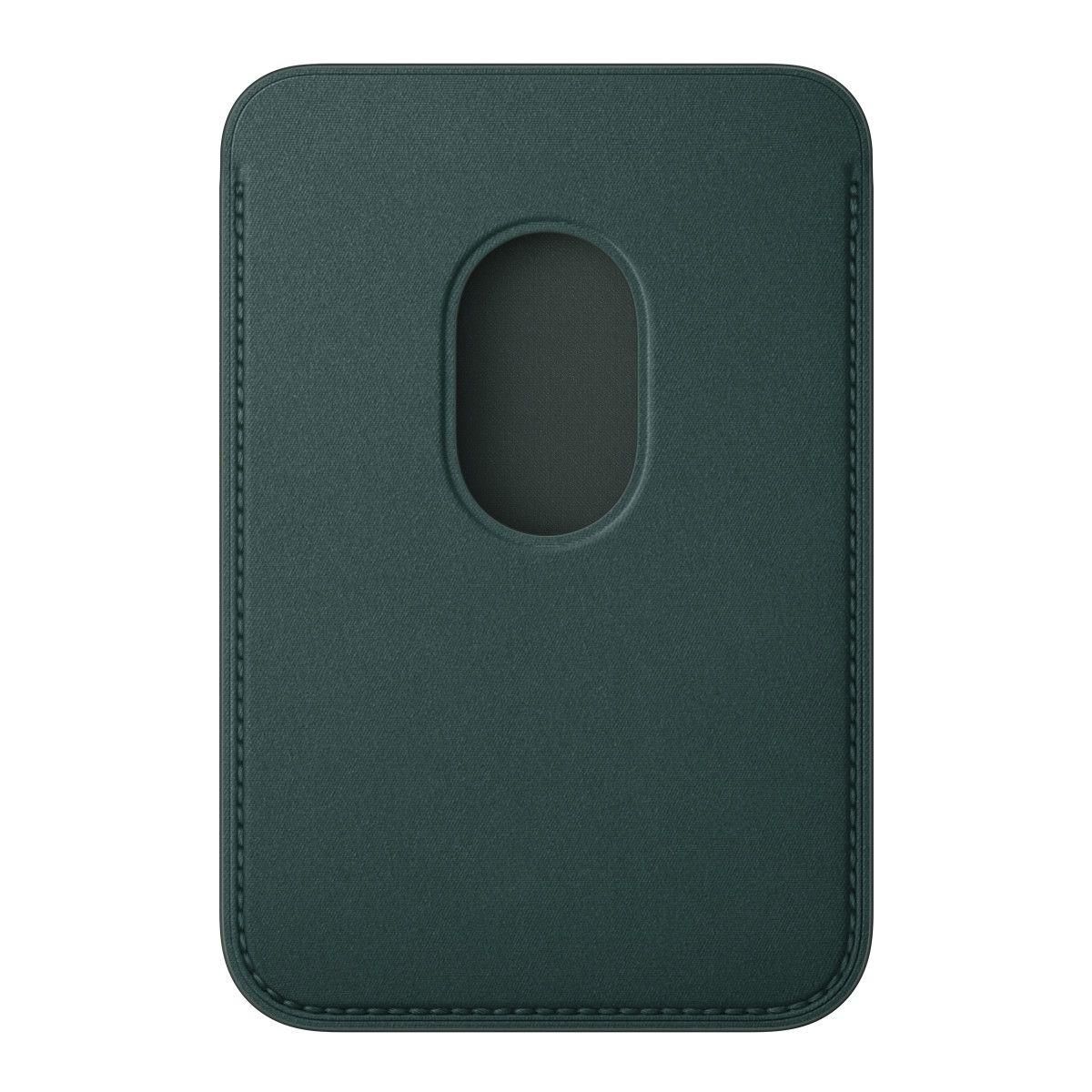 APPLE Porte-cartes en tissage fin vert