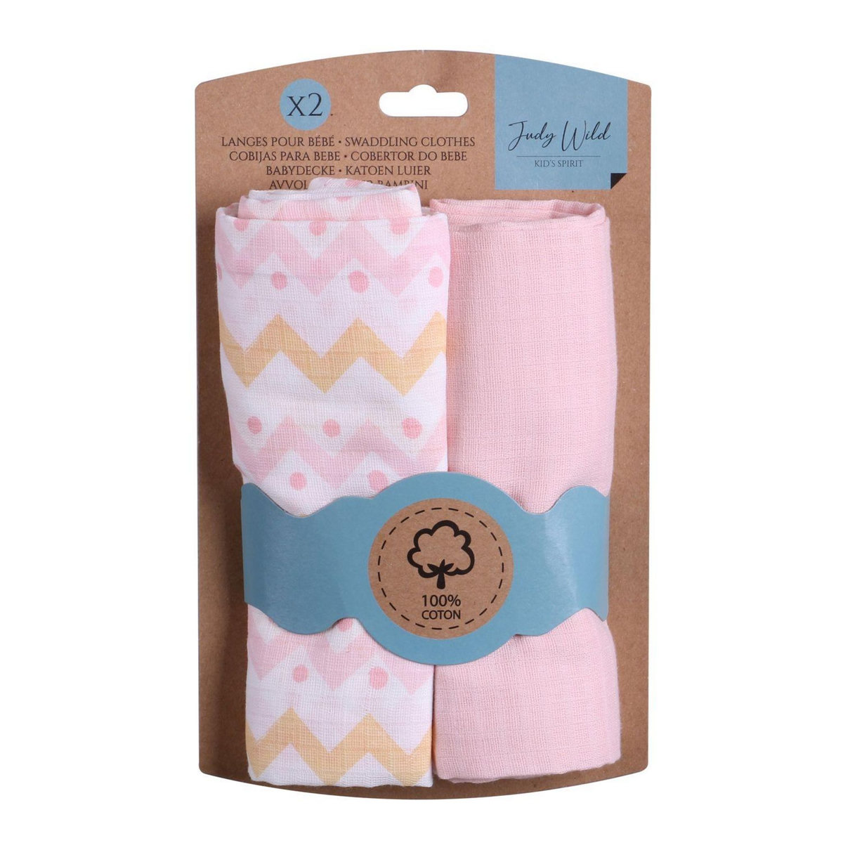 TOILINUX Lot de 2 langes pour enfant