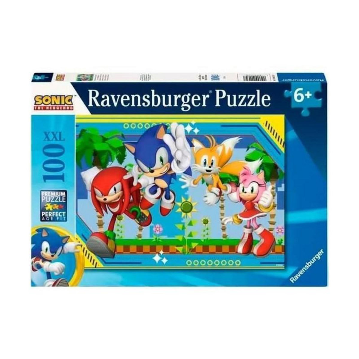RAVENSBURGER Ravensburger-Puzzle 100 pieces XXl - Knuckles, Sonic, Tails et Amy / Sonic-4005555011347-A partir de 6 ans