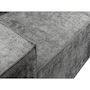Voir la diapositive 4 : Habitat et Jardin Canapé droit modulable avec ottoman en tissu texturé  Lusso  - 3 places - Gris