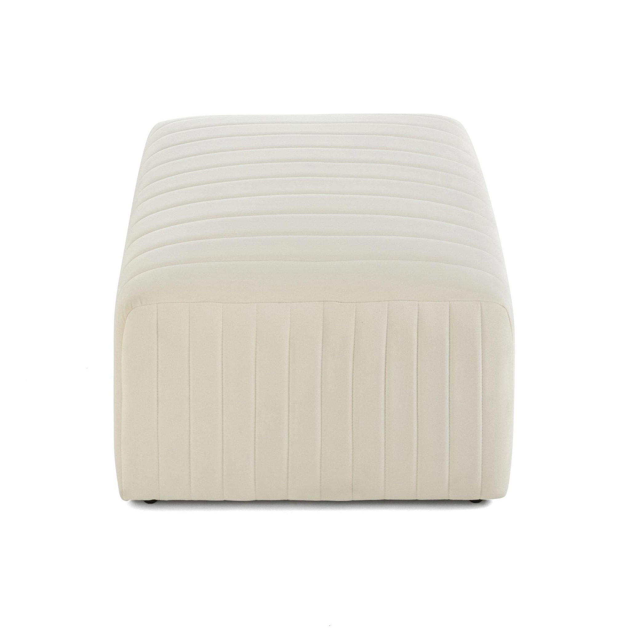 Voir la diapositive 6 : BEST MOBILIER Nova - pouf modulable - en velours