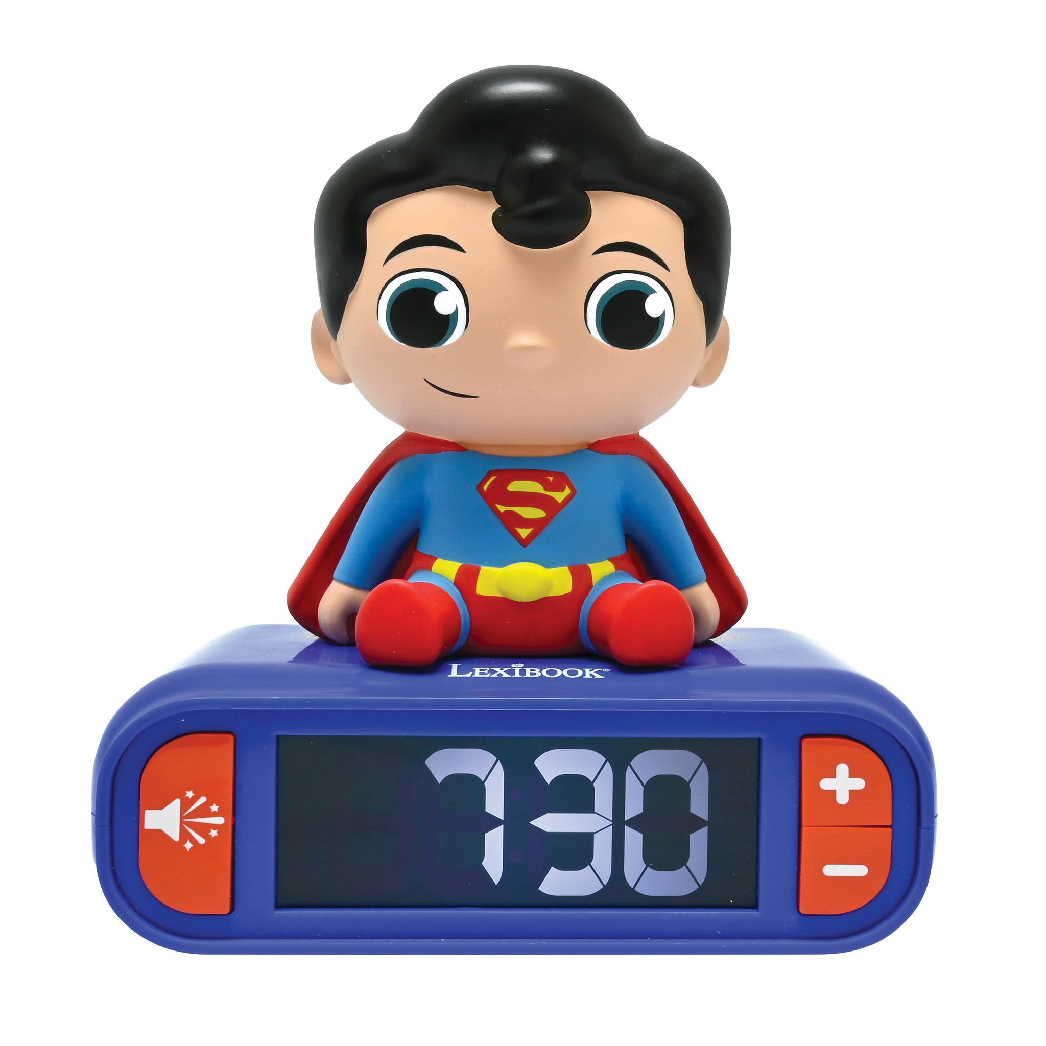 Voir la diapositive 1 : Lexibook Réveil avec veilleuse Superman en 3D