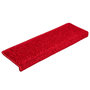 Voir la diapositive 3 : VIDAXL Tapis d'escalier 15 pcs 65x21x4 cm Rouge