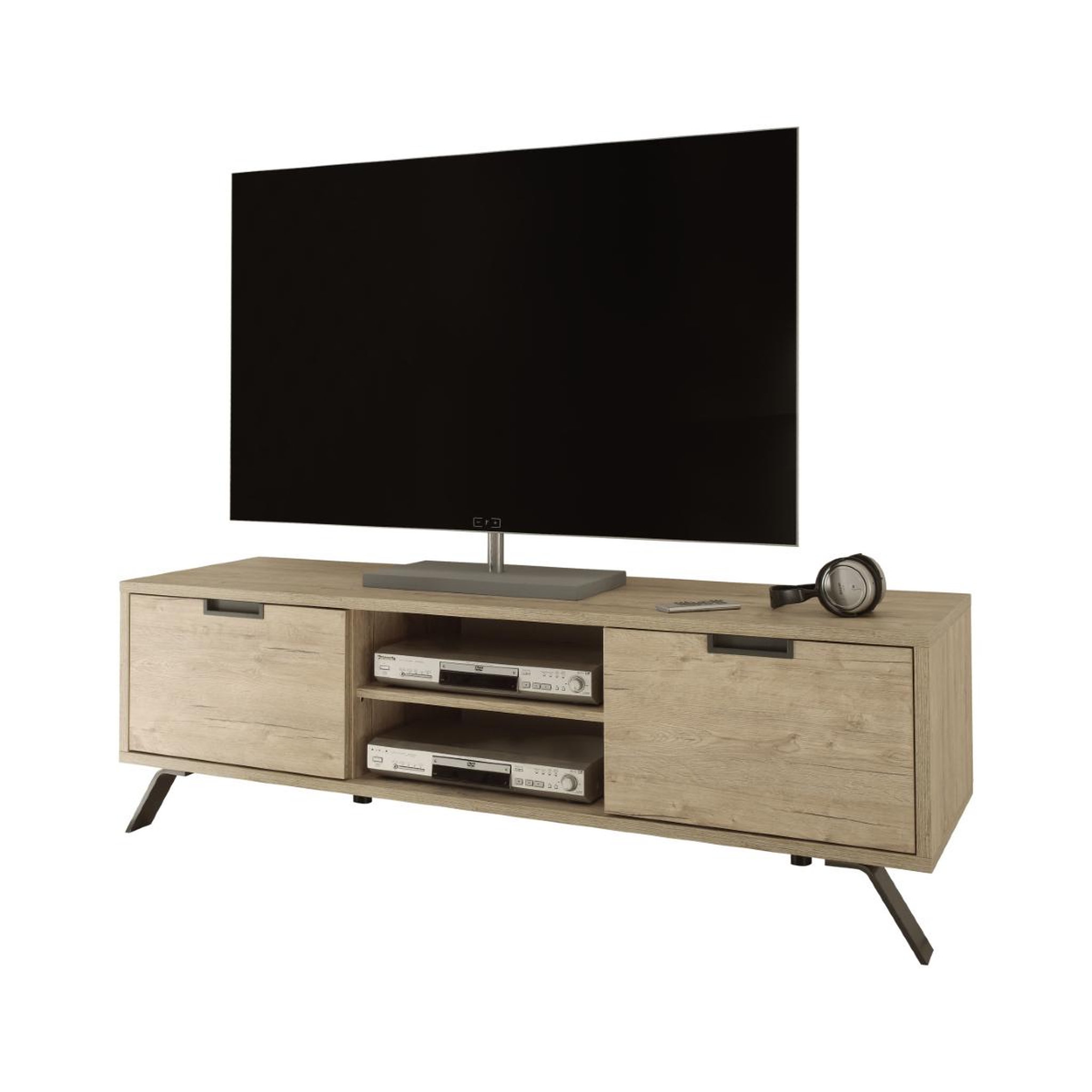JLC KREATION Meuble tv moderne en bois 160cm diana