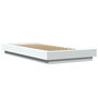 Voir la diapositive 3 : VIDAXL Cadre de lit avec lumieres LED sans matelas blanc 90x200 cm
