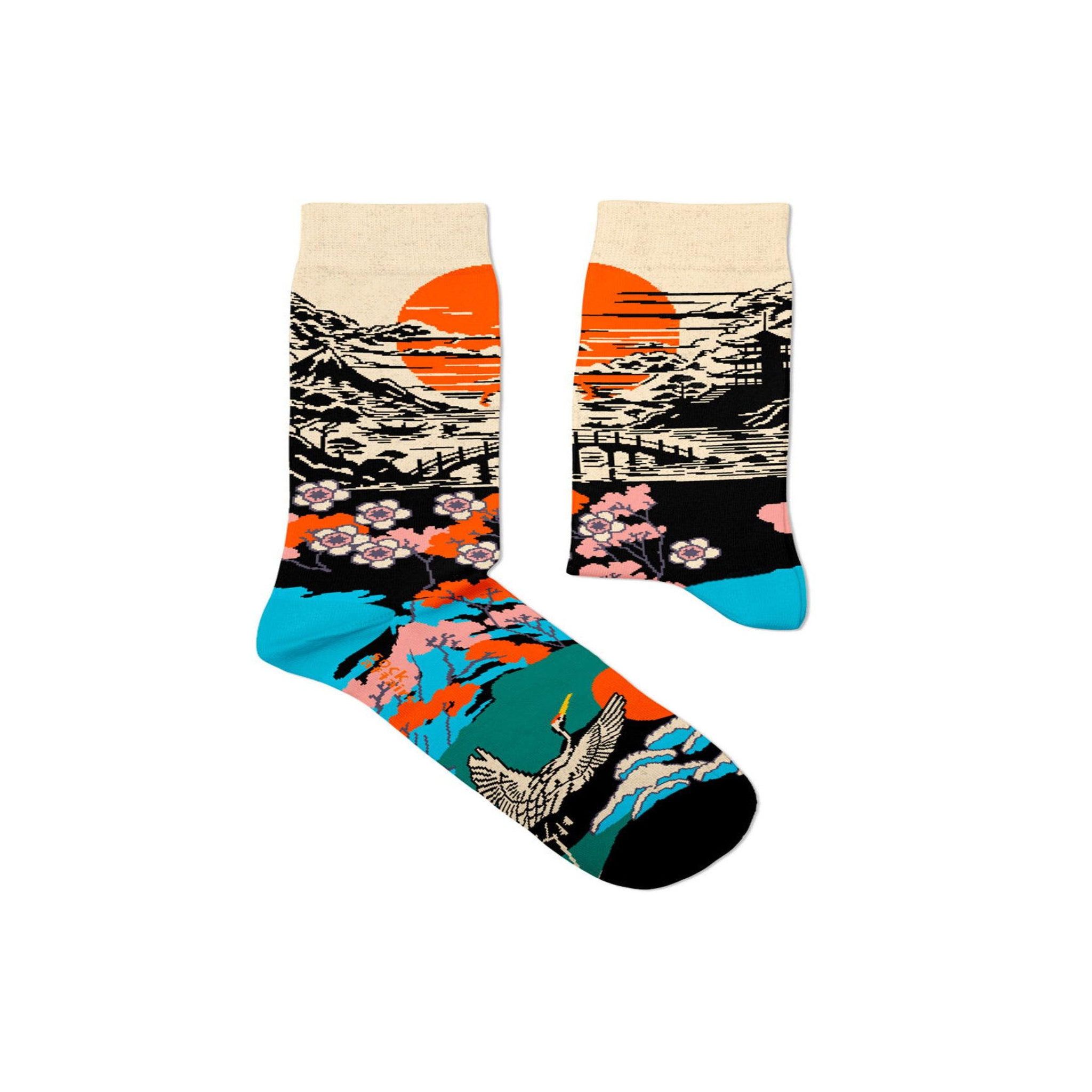 SOCK AFFAIRS Chaussettes japanese sunrise. Coloris disponibles : Multicolore