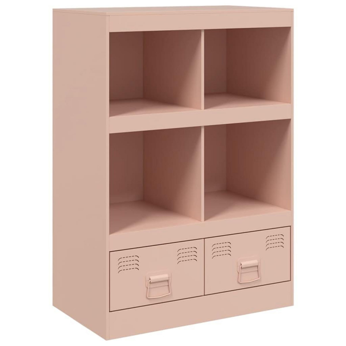 VIDAXL Buffet haut rose 67x39x95 cm acier