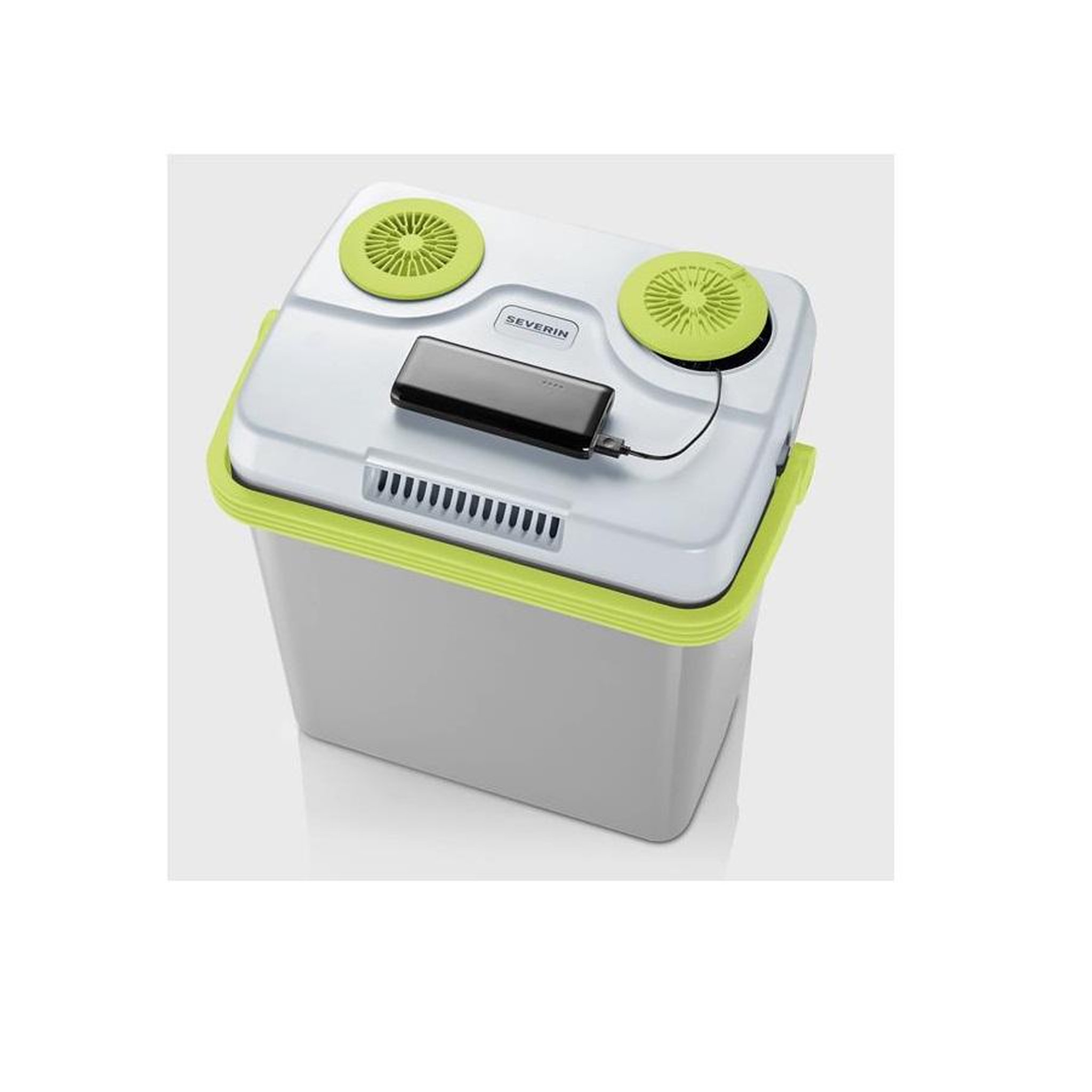 Voir la diapositive 3 : SEVERIN Glacière plastique 25l gris/vert - 2925