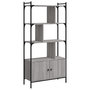 Voir la diapositive 2 : VIDAXL Bibliotheque avec portes sonoma gris 76,5x30x154,5 cm