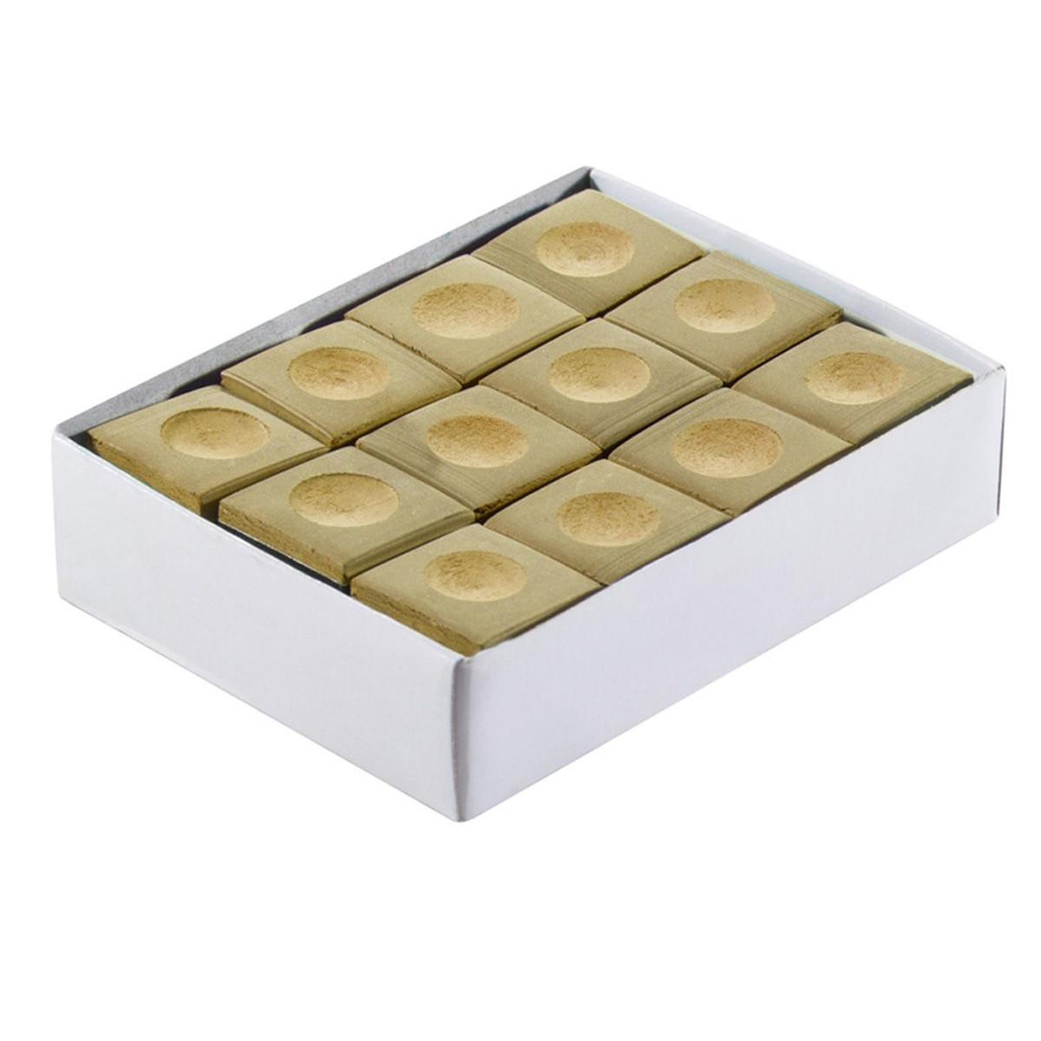 DE FAUGERES Lot de 12 Craies pour Billard 2cm Camel