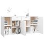 Voir la diapositive 4 : VIDAXL Buffet Blanc 160x36x75 cm Bois d'ingenierie