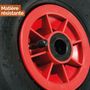 Voir la diapositive 3 : LINXOR Roue gonflable pour chariot 26 x 8.5  cm - Axe 25 mm