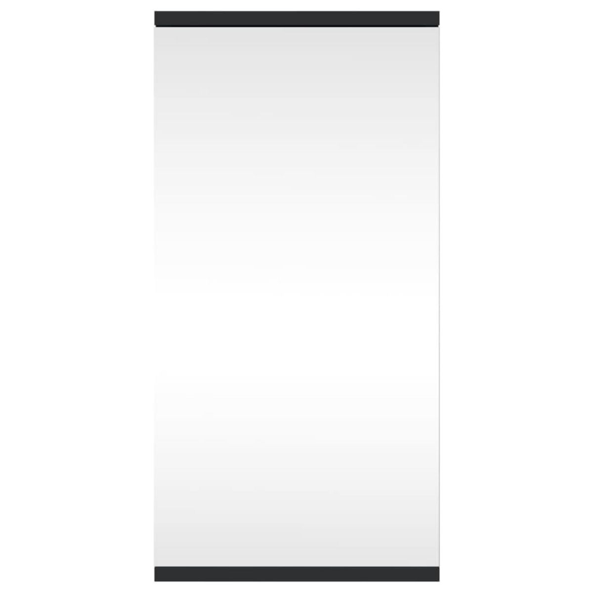 VIDAXL Armoire de bain a miroir d'angle noir 30x24x60 cm