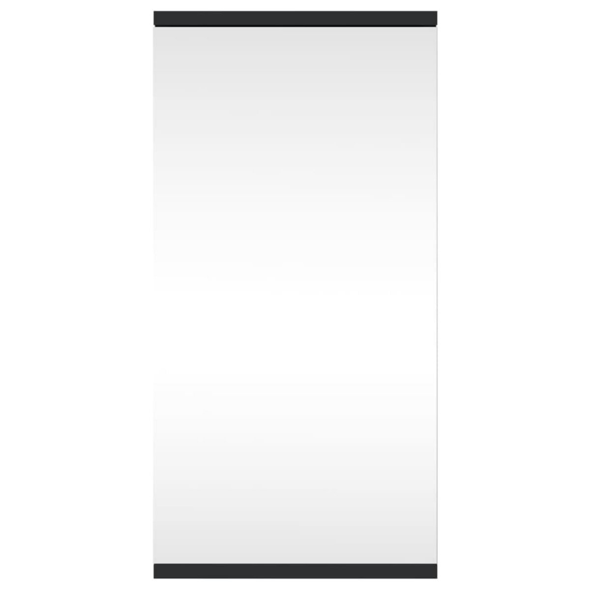 VIDAXL Armoire de bain a miroir d'angle noir 30x24x60 cm
