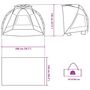 Voir la diapositive 6 : VIDAXL Tente de plage 2 personnes gris liberation rapide impermeable