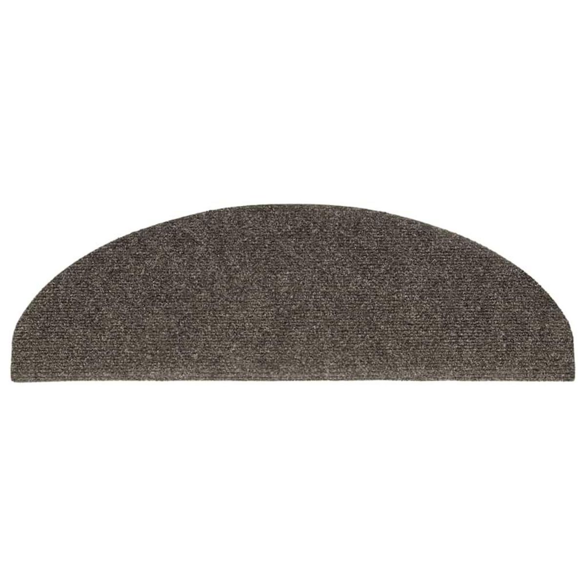 VIDAXL Tapis d'escalier autocollant 20 pcs anthracite 65x21x4 cm