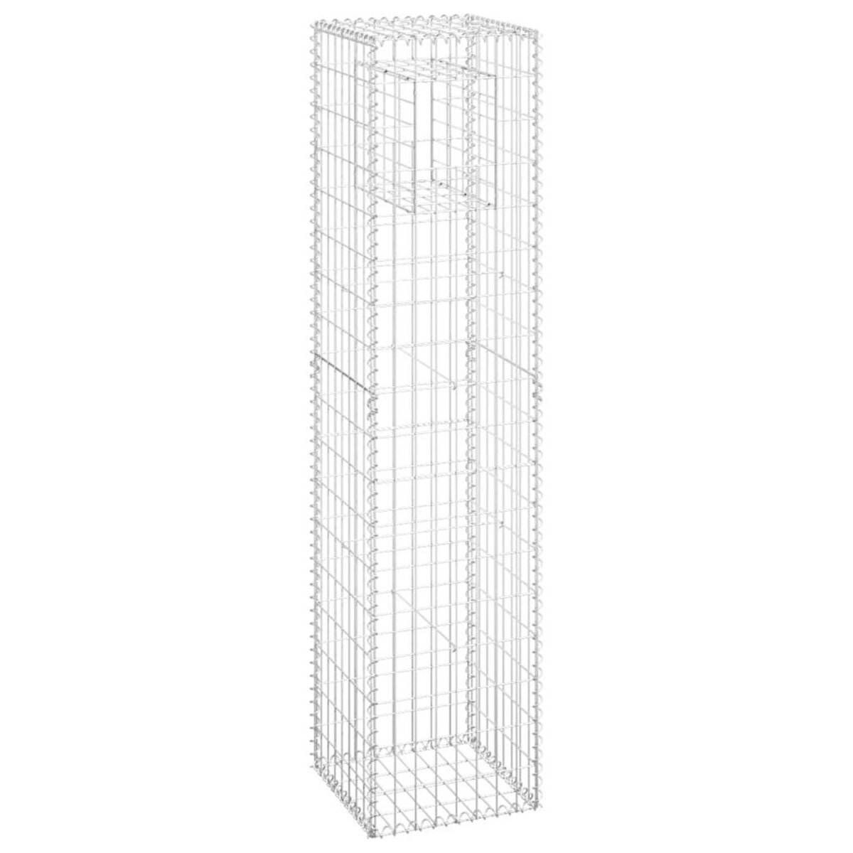 VIDAXL Poteau a panier de gabion 40x40x180 cm Fer