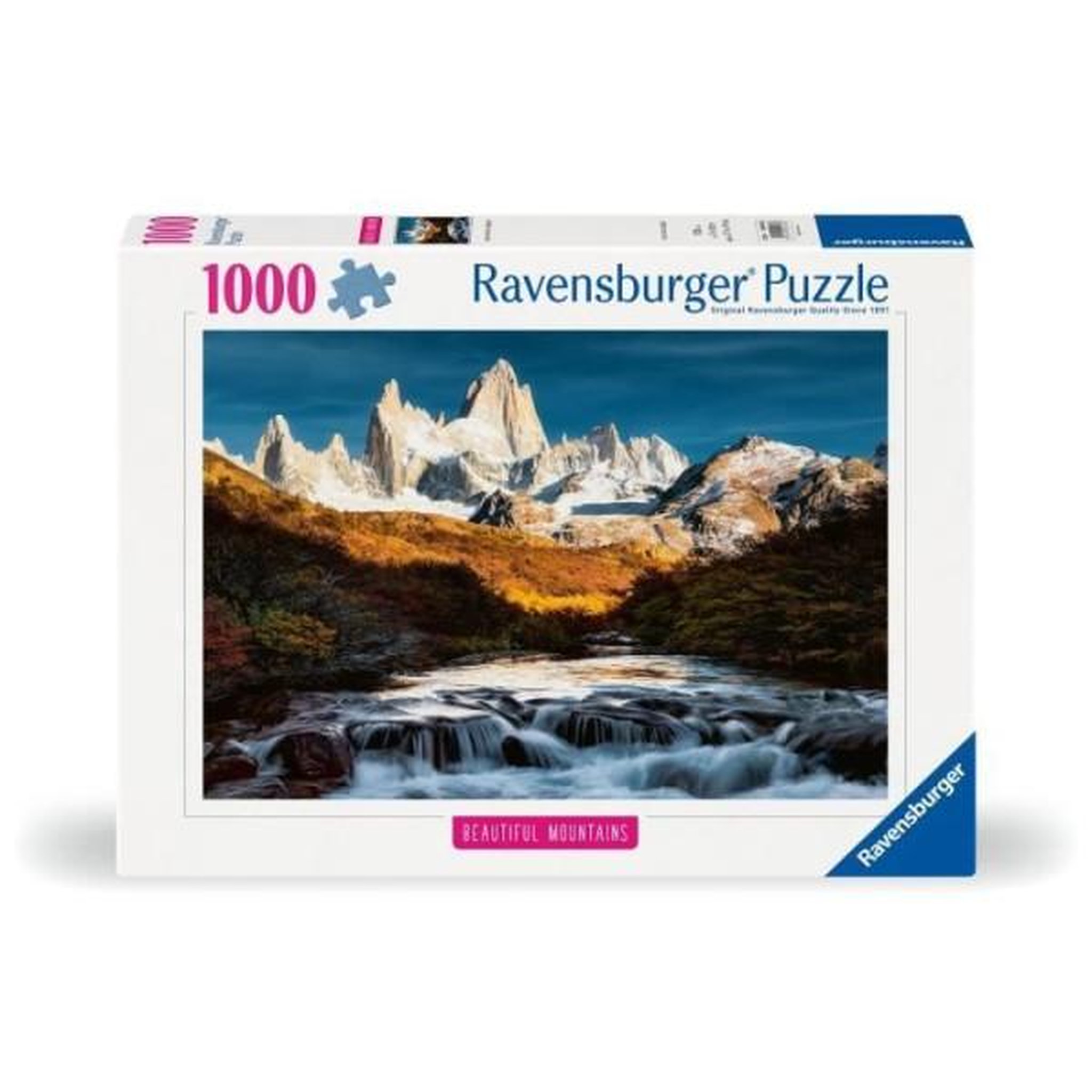 Voir la diapositive 2 : RAVENSBURGER Puzzle 1000 pièces – Le Fitz Roy – Patagonie – Paysage de montagne spectaculaire – Adulte – Ravensburger