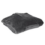 Paris Prix Plaid Déco  Poncho  130x170cm Gris