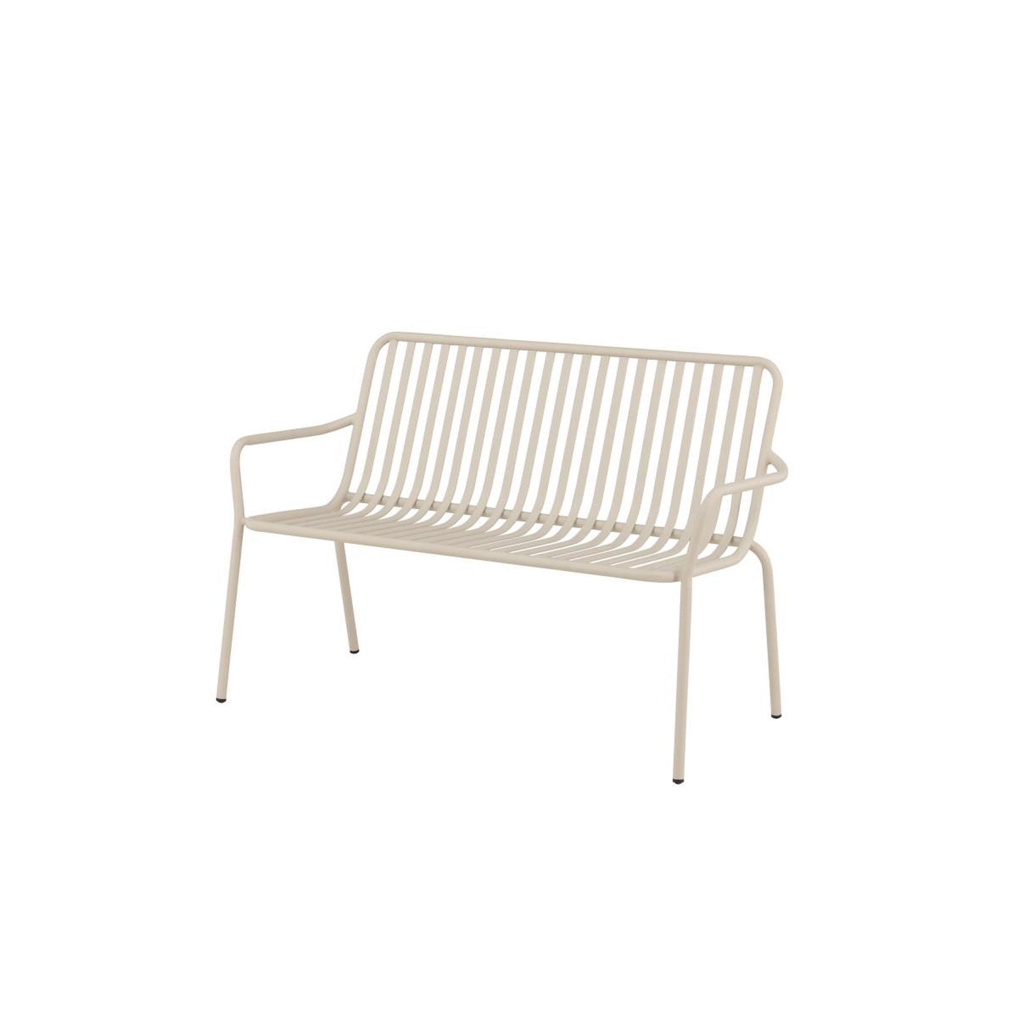 Voir la diapositive 3 : Paris Prix Banc de jardin en métal  peking  130cm beige