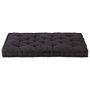 Voir la diapositive 3 : VIDAXL Coussin de plancher de palette Coton 120x80x10 cm Noir