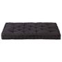 Voir la diapositive 3 : VIDAXL Coussin de plancher de palette Coton 120x80x10 cm Noir