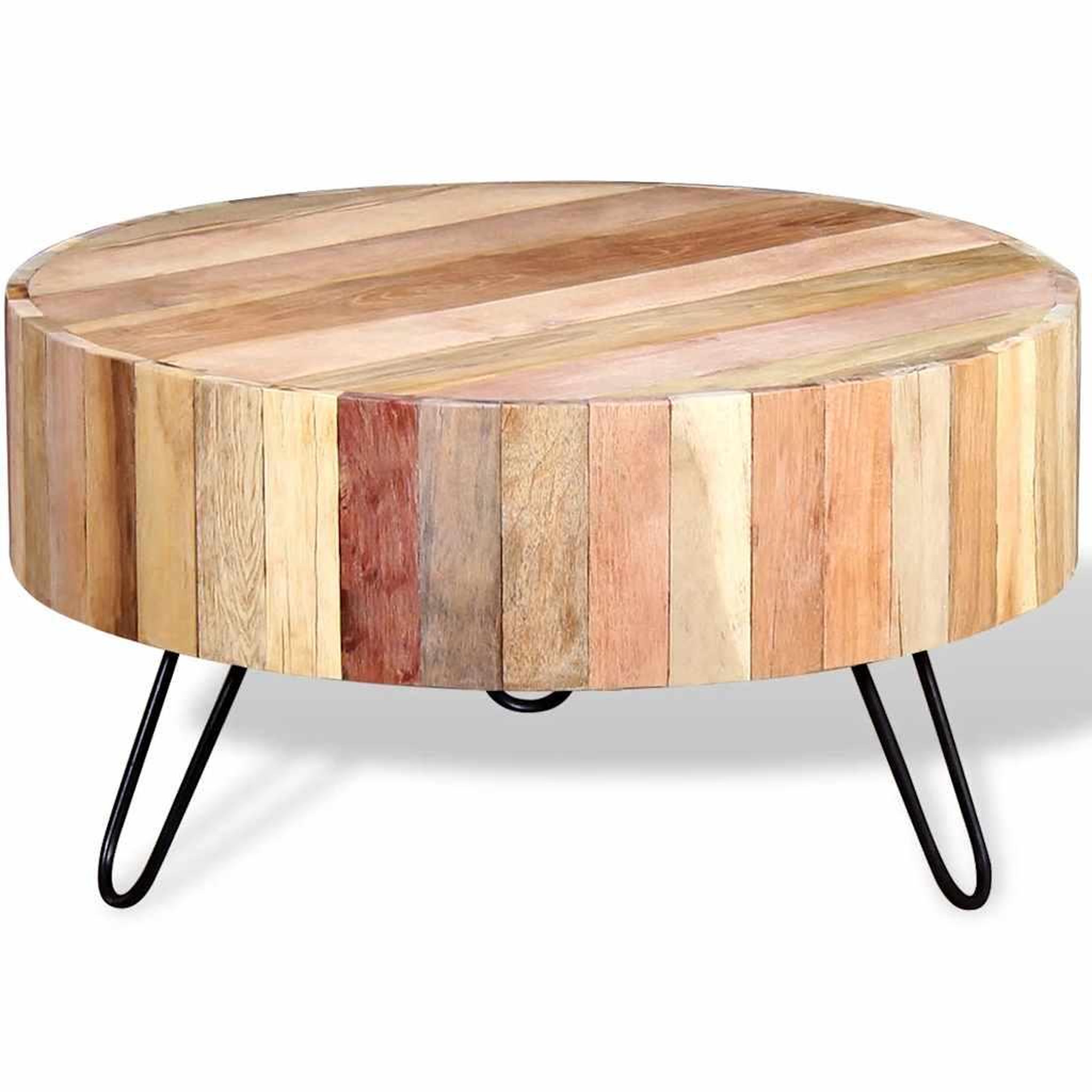 VIDAXL Table basse bois de recuperation massif