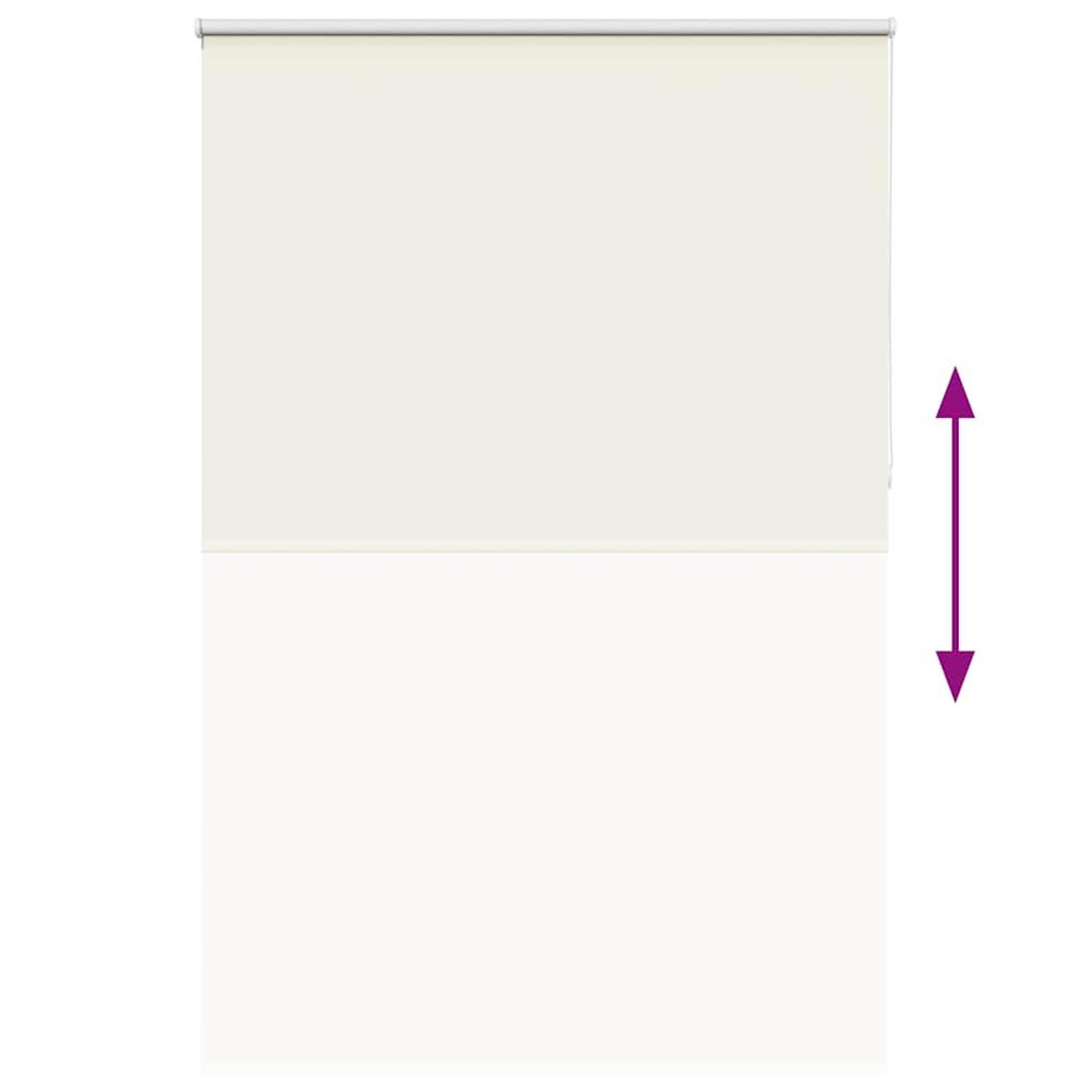 Voir la diapositive 5 : VIDAXL Store enrouleur occultant blanc casse 160x230 cm largeur tissu