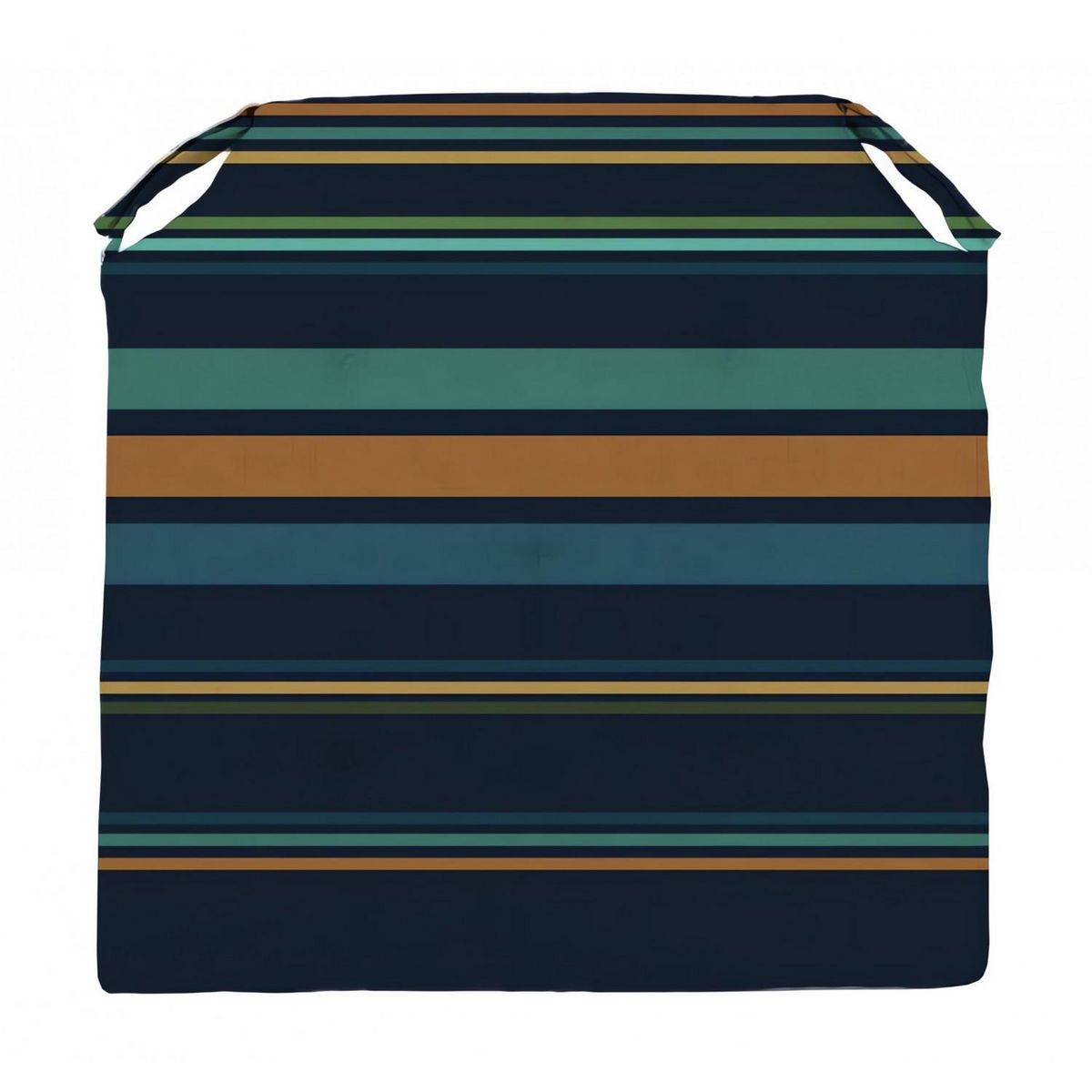 SOLEIL D'OCRE Dessus de chaise 40x40x4 cm AMAZONIE bleu, par Soleil d'Ocre