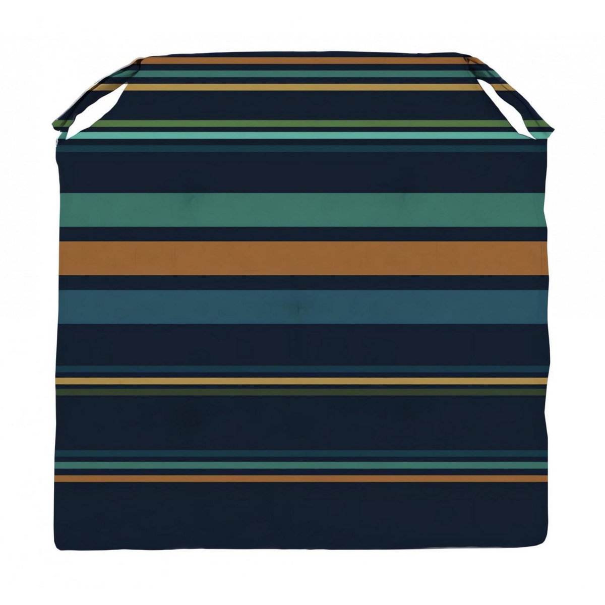 SOLEIL D'OCRE Dessus de chaise 40x40x4 cm AMAZONIE bleu, par Soleil d'Ocre