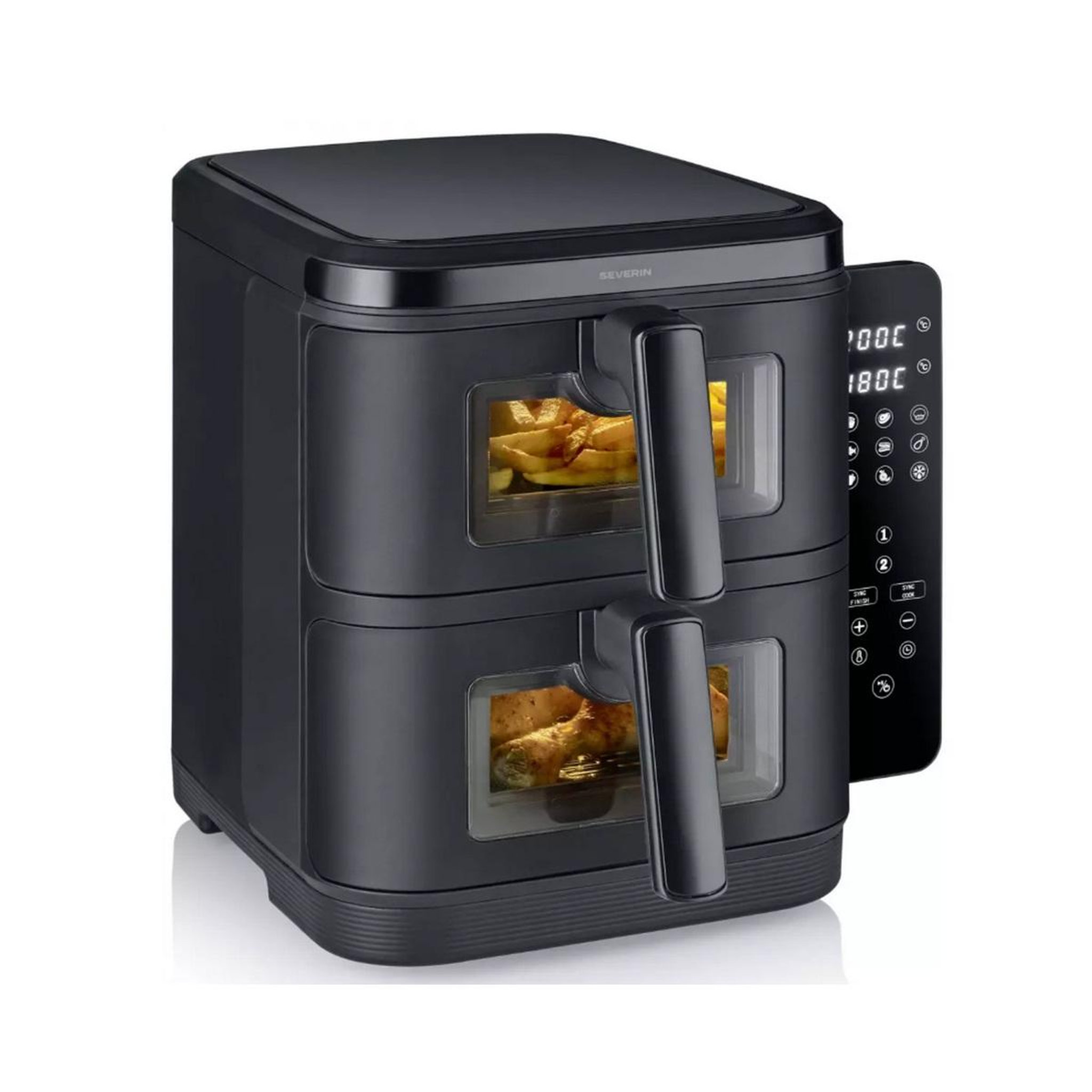 SEVERIN Friteuse sans huile 2x5.5l 2600w noir - fr2468