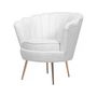 Voir la diapositive 1 : Habitat et Jardin Fauteuil bouclette  Floria  - 75 x 68 x 77,5 cm -  Blanc