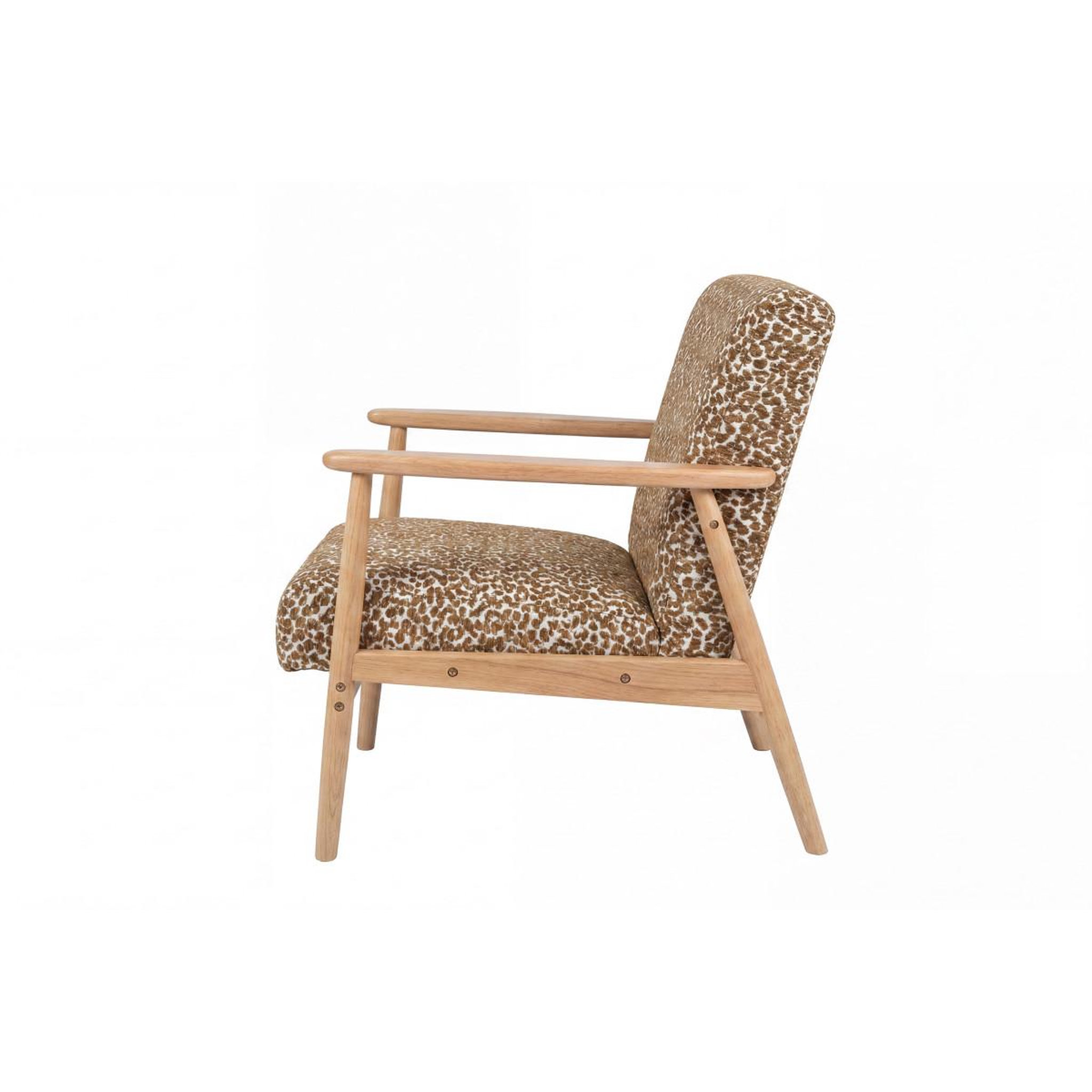 Voir la diapositive 3 : Paris Prix Fauteuil design léopard  runbert  80cm marron