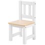 Voir la diapositive 3 : tectake Ensemble 1 table et 2 chaises, table d'activité en bois en bois de pin blanc