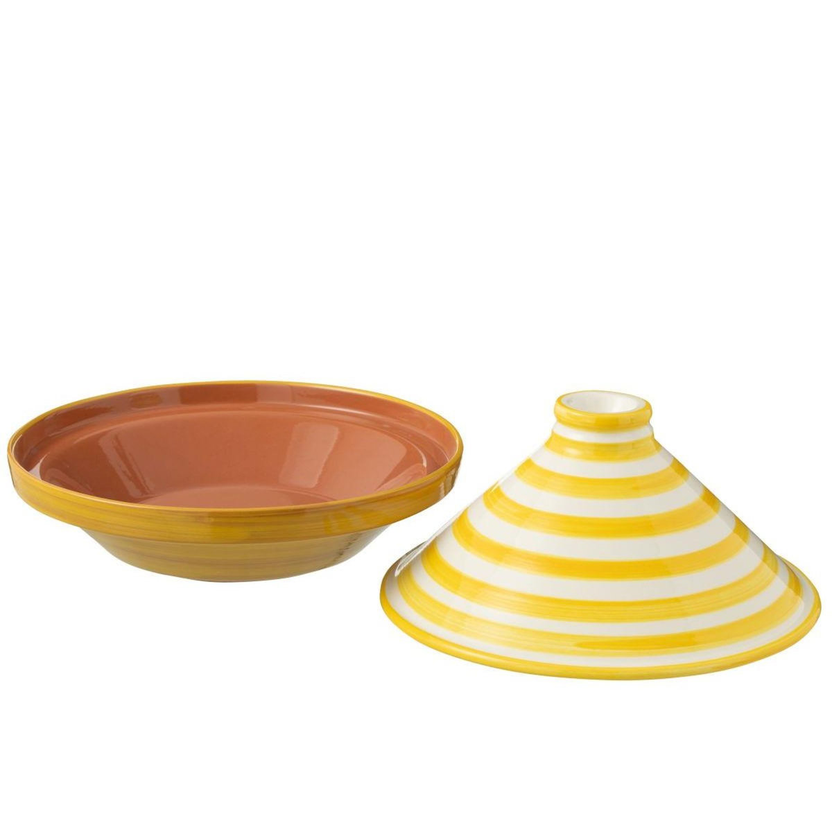 Paris Prix Plat à Tajine en Céramique  Granada Rayure  28cm Jaune