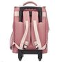 Voir la diapositive 8 : AUCHAN Sac à dos à roulettes rose Be Wild