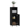 Voir la diapositive 4 : VIDAXL Armoire de salle de bain noir 30x30x100 cm bois d'ingenierie