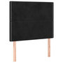 Voir la diapositive 2 : VIDAXL Tetes de lit 2 pcs Noir 80x5x78/88 cm Velours