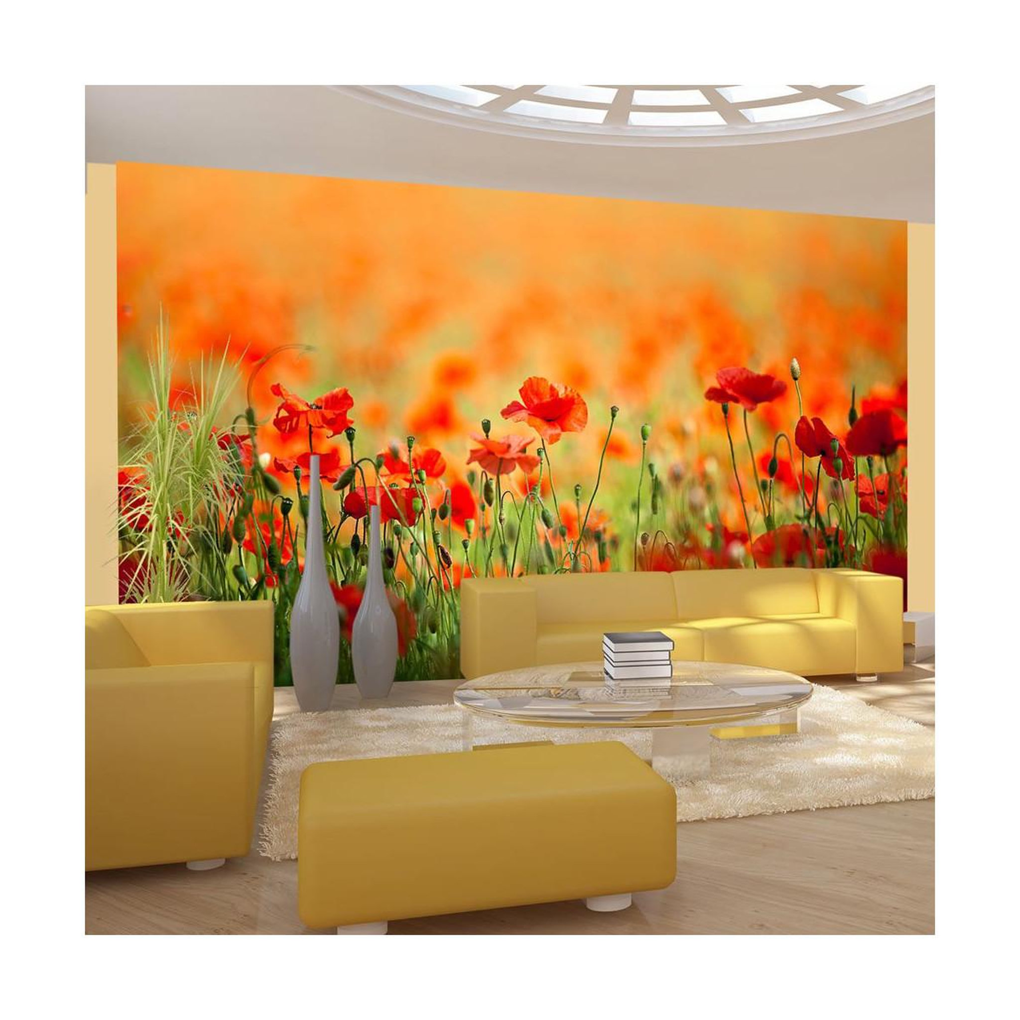 Paris Prix Papier peint  coquelicots, beaux jours d'été  270x450cm