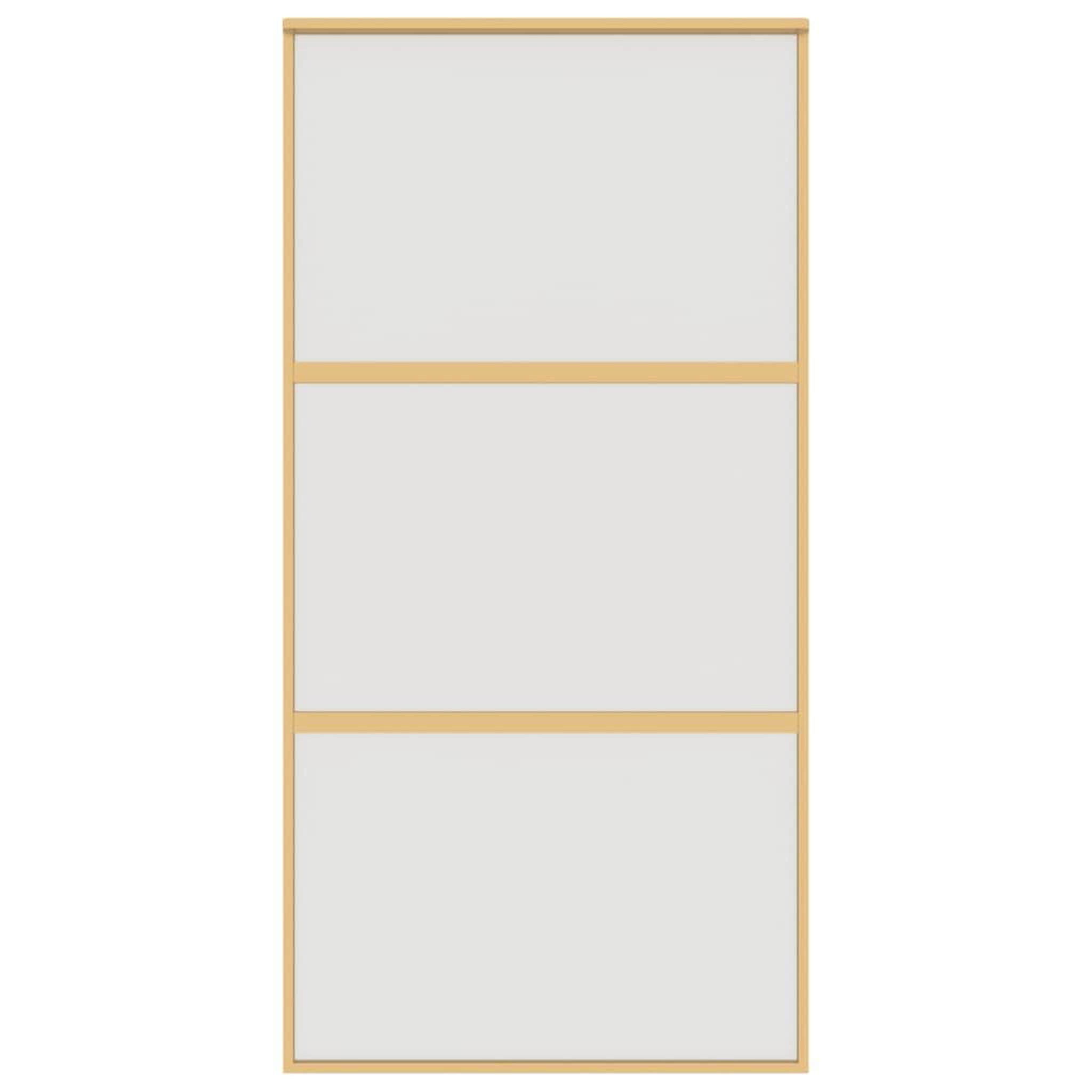 Voir la diapositive 4 : VIDAXL Porte coulissante dore 102,5x205 cm verre ESG depoli aluminium