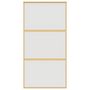 Voir la diapositive 4 : VIDAXL Porte coulissante dore 102,5x205 cm verre ESG depoli aluminium