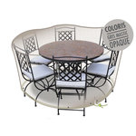 Jardiline Housse de protection Cover One pour table ronde + 6 chaises - Ø 160 cm - Jardiline