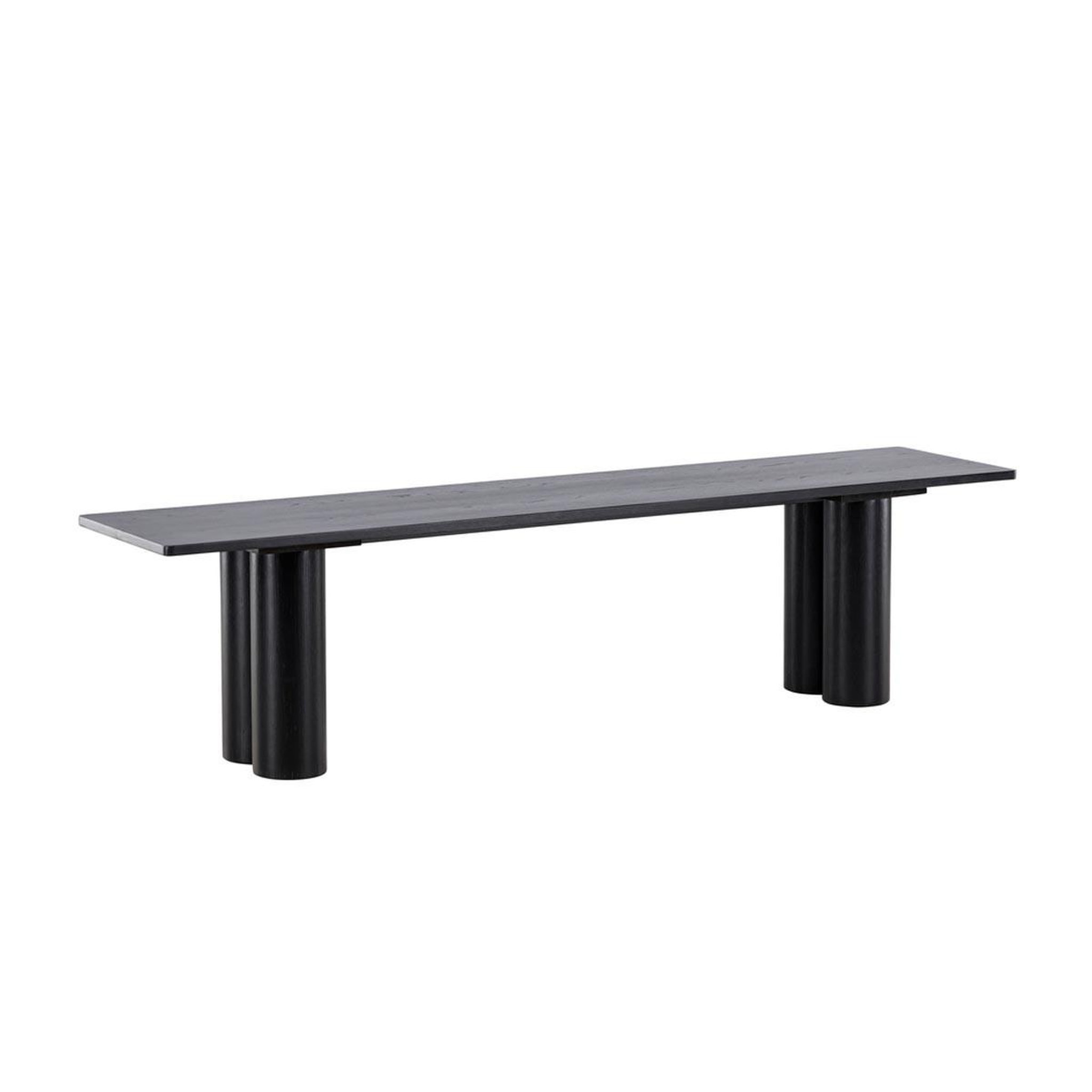 Paris Prix Banc design  olivia  180cm noir