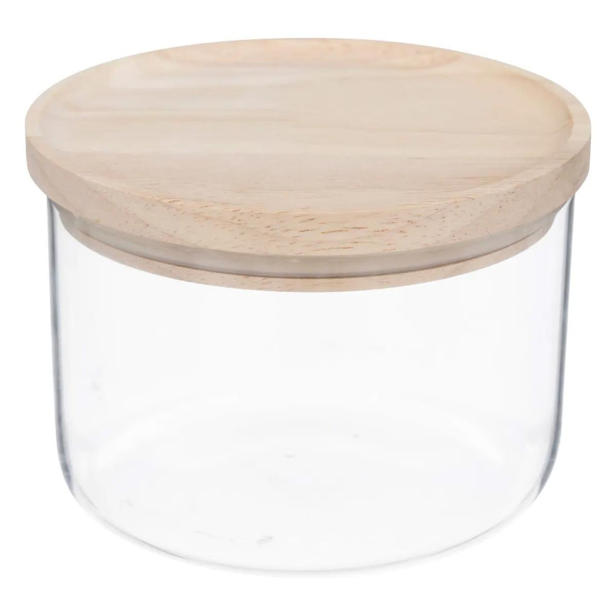 FIVE Bocal en verre  hermet  0,65l transparent & naturel