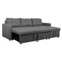 Voir la diapositive 5 : Paris Prix Canapé d'Angle Convertible Tissu  Corto  221cm Gris